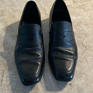 PRADA Saffiano Leather Penny Loafer (Men)